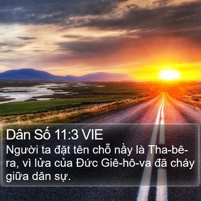 Dân Số 11:3 VIE Bible Verse Image