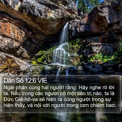 Dân Số 12:6 VIE Bible Verse Image