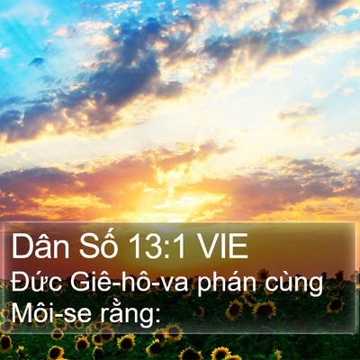Dân Số 13:1 VIE Bible Verse Image