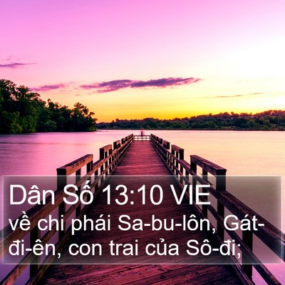 Dân Số 13:10 VIE Bible Verse Image