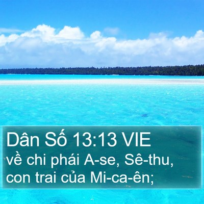 Dân Số 13:13 VIE Bible Verse Image