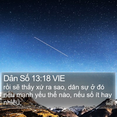 Dân Số 13:18 VIE Bible Verse Image