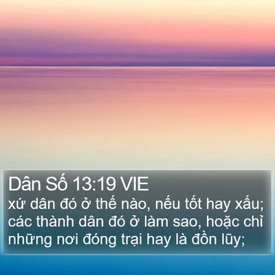 Dân Số 13:19 VIE Bible Verse Image