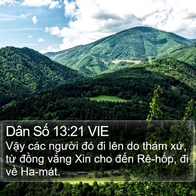 Dân Số 13:21 VIE Bible Verse Image