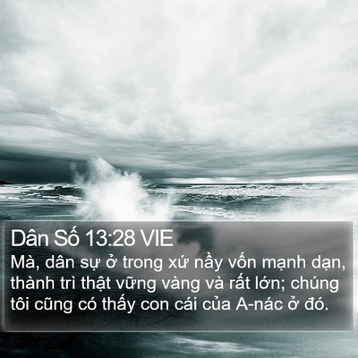 Dân Số 13:28 VIE Bible Verse Image