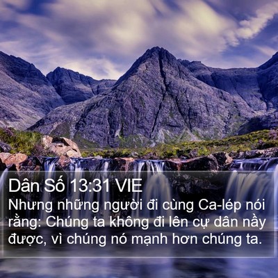 Dân Số 13:31 VIE Bible Verse Image