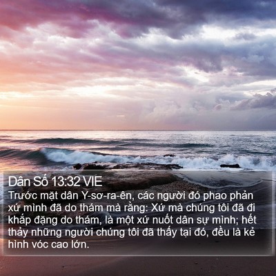 Dân Số 13:32 VIE Bible Verse Image