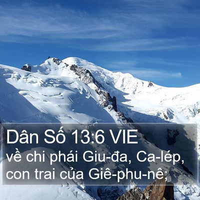 Dân Số 13:6 VIE Bible Verse Image