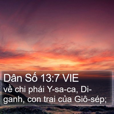 Dân Số 13:7 VIE Bible Verse Image