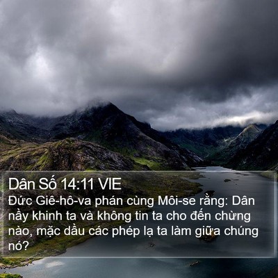 Dân Số 14:11 VIE Bible Verse Image
