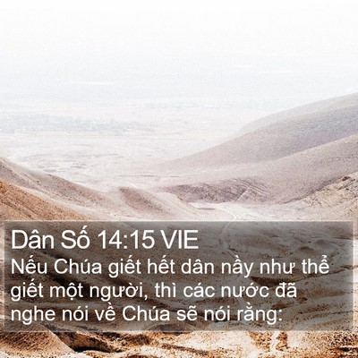 Dân Số 14:15 VIE Bible Verse Image