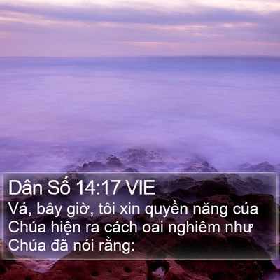 Dân Số 14:17 VIE Bible Verse Image