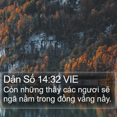 Dân Số 14:32 VIE Bible Verse Image