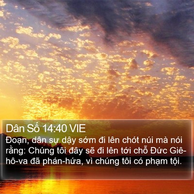 Dân Số 14:40 VIE Bible Verse Image
