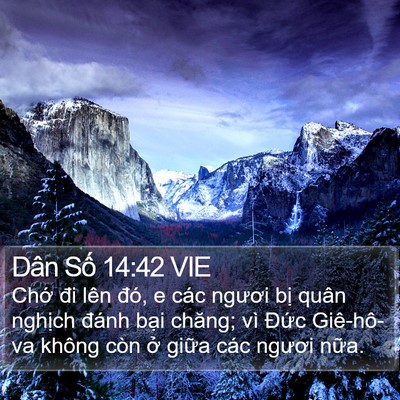 Dân Số 14:42 VIE Bible Verse Image