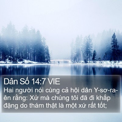 Dân Số 14:7 VIE Bible Verse Image