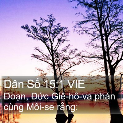 Dân Số 15:1 VIE Bible Verse Image