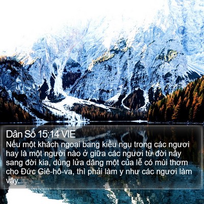 Dân Số 15:14 VIE Bible Verse Image