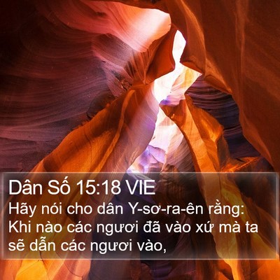 Dân Số 15:18 VIE Bible Verse Image