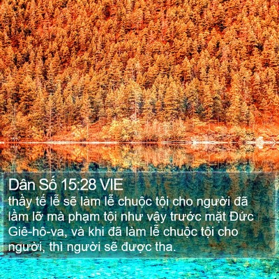 Dân Số 15:28 VIE Bible Verse Image