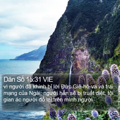 Dân Số 15:31 VIE Bible Verse Image