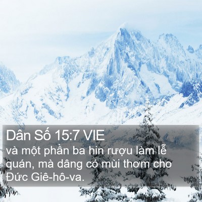 Dân Số 15:7 VIE Bible Verse Image