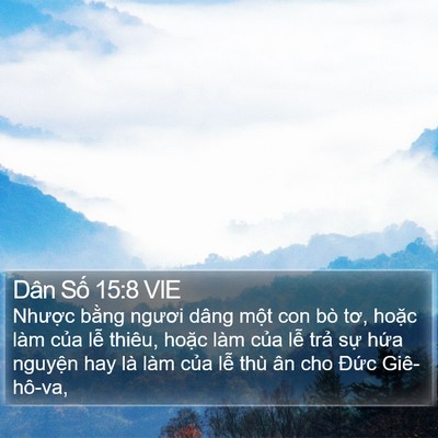 Dân Số 15:8 VIE Bible Verse Image