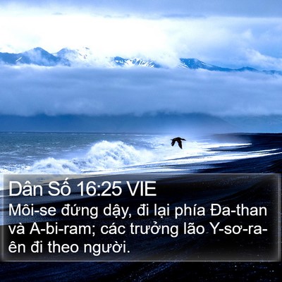 Dân Số 16:25 VIE Bible Verse Image