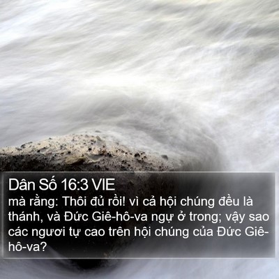 Dân Số 16:3 VIE Bible Verse Image