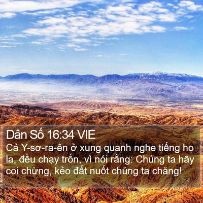 Dân Số 16:34 VIE Bible Verse Image