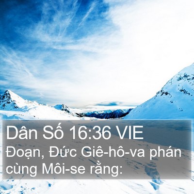Dân Số 16:36 VIE Bible Verse Image