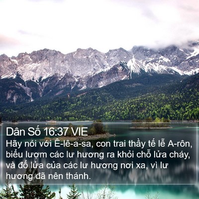 Dân Số 16:37 VIE Bible Verse Image