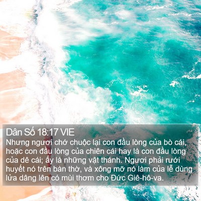 Dân Số 18:17 VIE Bible Verse Image