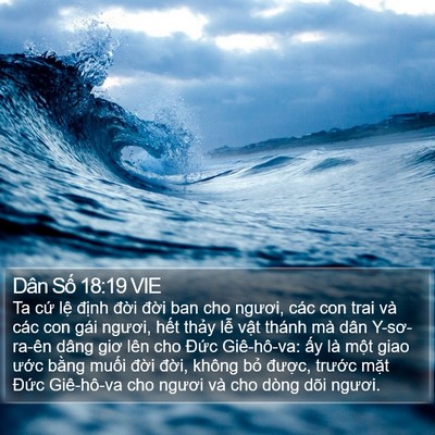 Dân Số 18:19 VIE Bible Verse Image