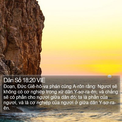 Dân Số 18:20 VIE Bible Verse Image