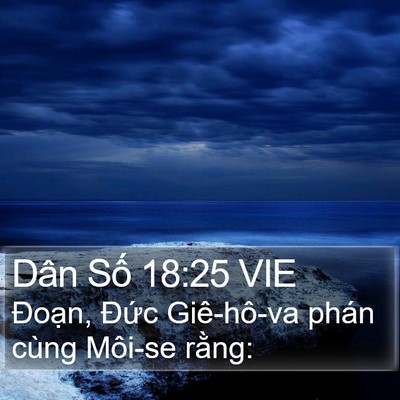 Dân Số 18:25 VIE Bible Verse Image