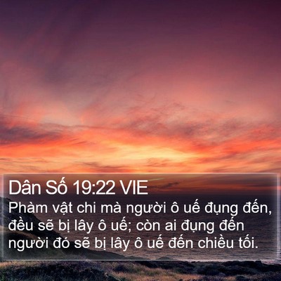 Dân Số 19:22 VIE Bible Verse Image