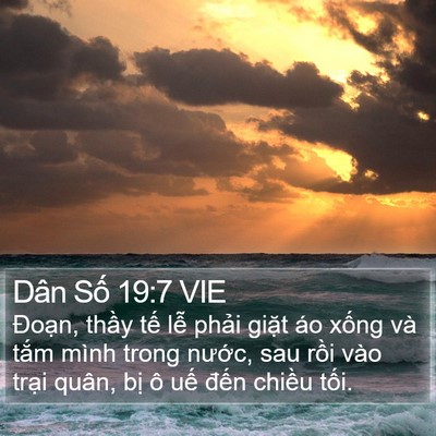 Dân Số 19:7 VIE Bible Verse Image