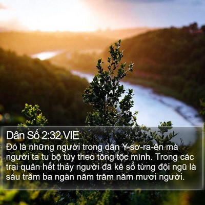 Dân Số 2:32 VIE Bible Verse Image