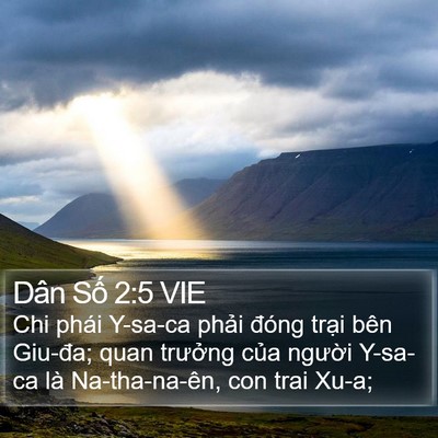 Dân Số 2:5 VIE Bible Verse Image