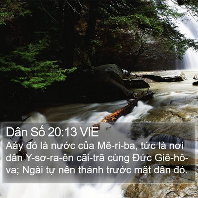 Dân Số 20:13 VIE Bible Verse Image