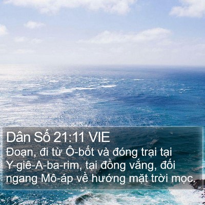 Dân Số 21:11 VIE Bible Verse Image