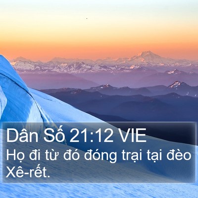 Dân Số 21:12 VIE Bible Verse Image