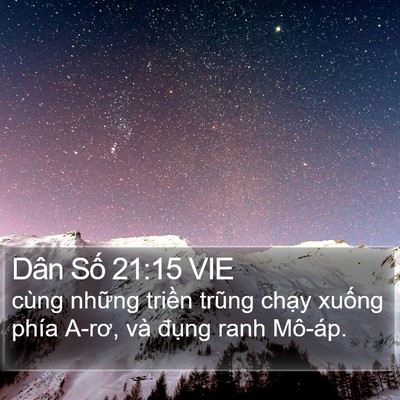 Dân Số 21:15 VIE Bible Verse Image