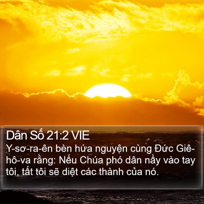 Dân Số 21:2 VIE Bible Verse Image