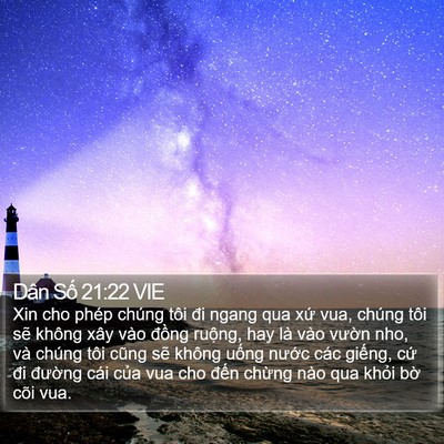 Dân Số 21:22 VIE Bible Verse Image