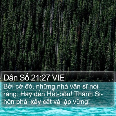 Dân Số 21:27 VIE Bible Verse Image