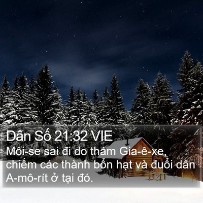 Dân Số 21:32 VIE Bible Verse Image