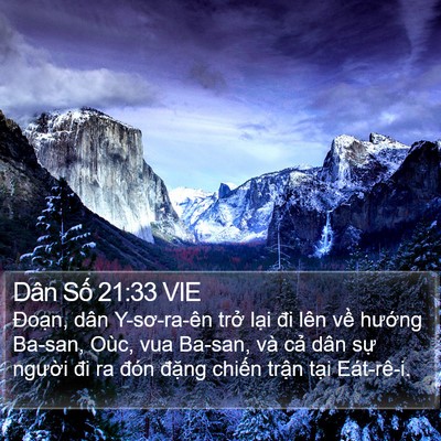 Dân Số 21:33 VIE Bible Verse Image