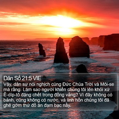 Dân Số 21:5 VIE Bible Verse Image